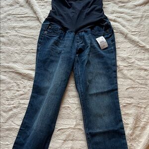 New Women's Maternity Blue Jeans